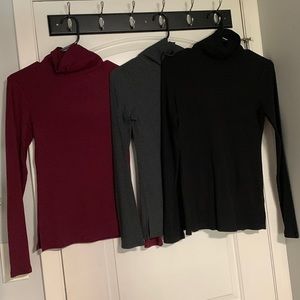 Pack of 3 turtle necks